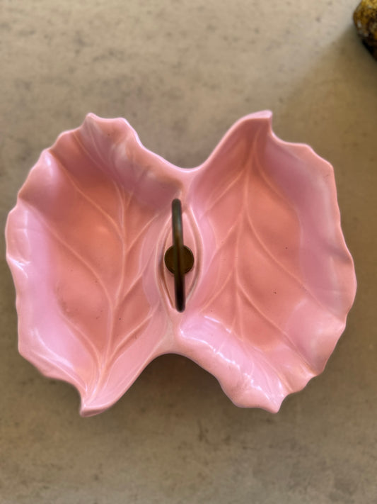 Pink Mid-Century California Pottery Tidbit Dish