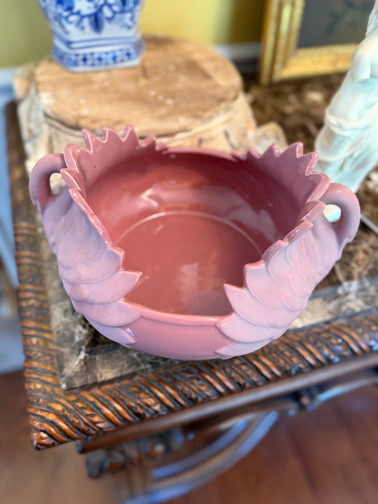 Mauve Pink Swan Planter