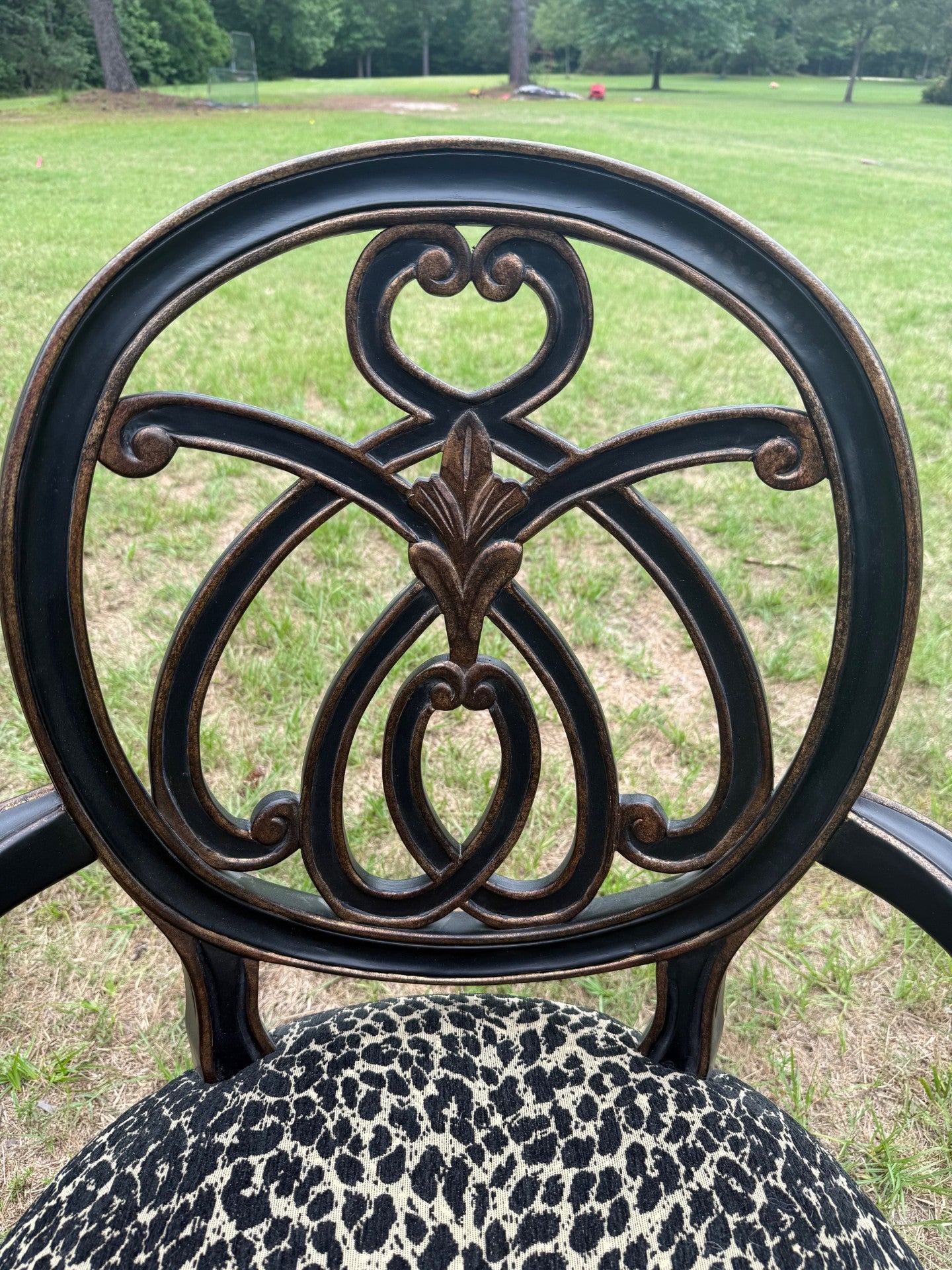 Vintage Pair of Leopard Print Upholstered Chairs