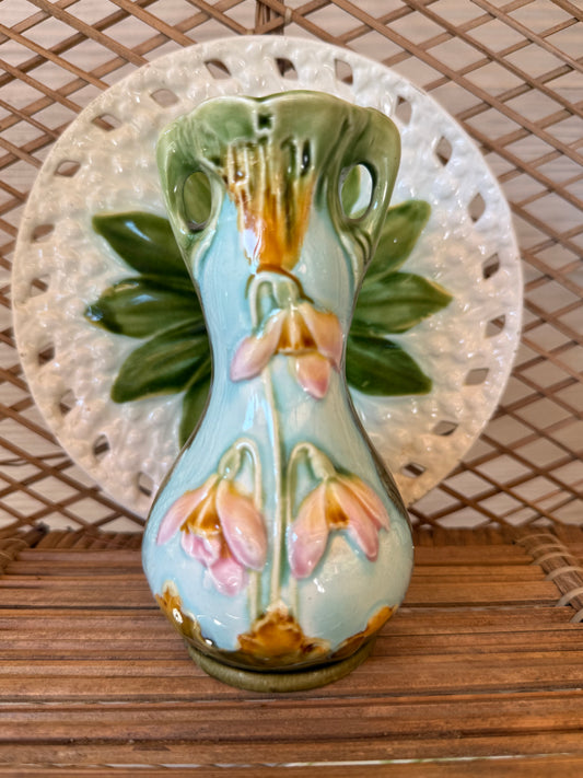 Antique Art Nouveau Majolica Bud Vase