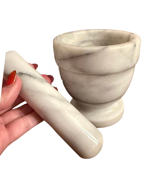 Marble Mortar & Pestle