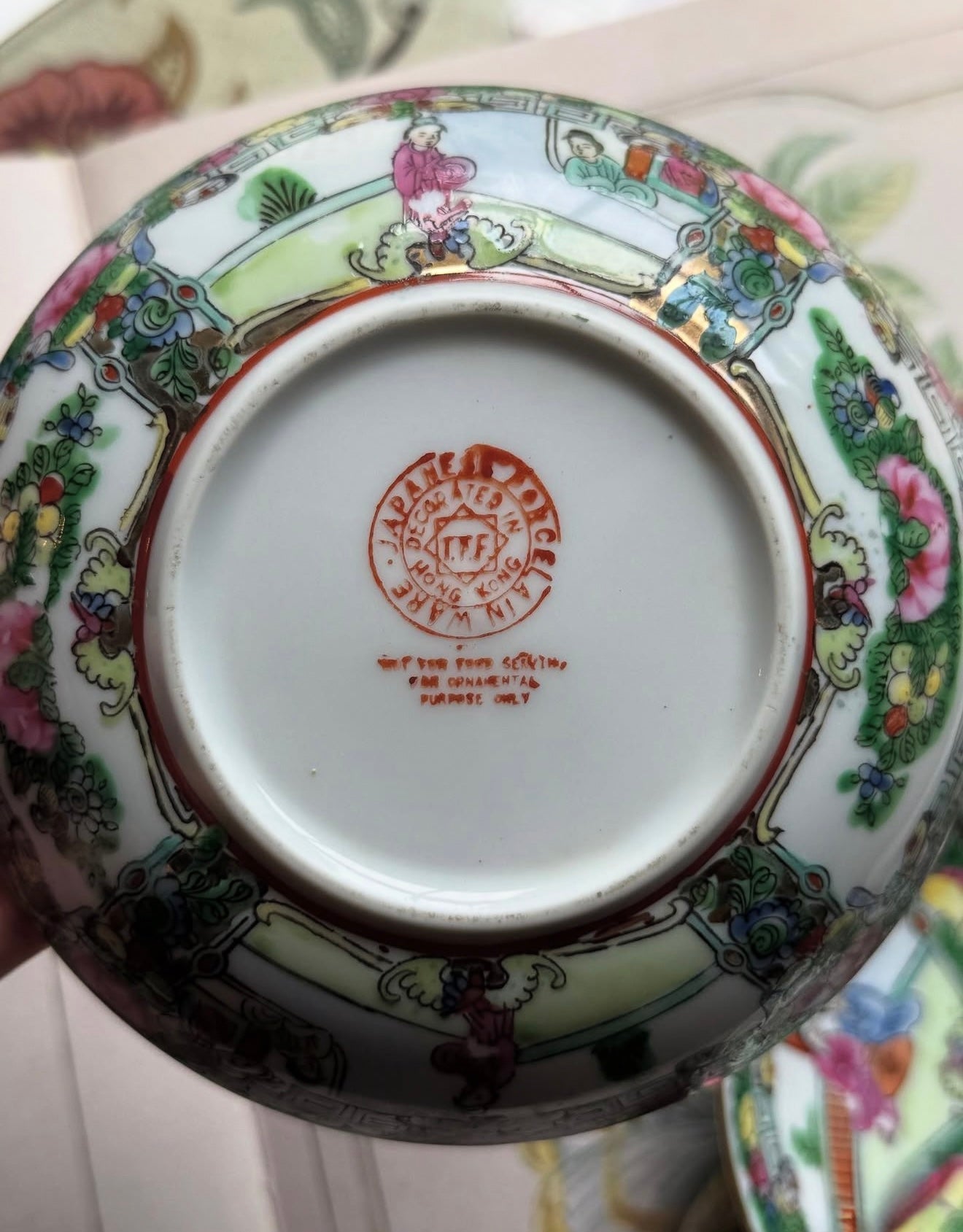 Pair of Rose Medallion Bowls