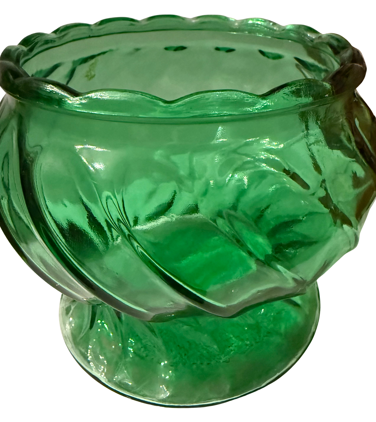 Green Pedestal Vase