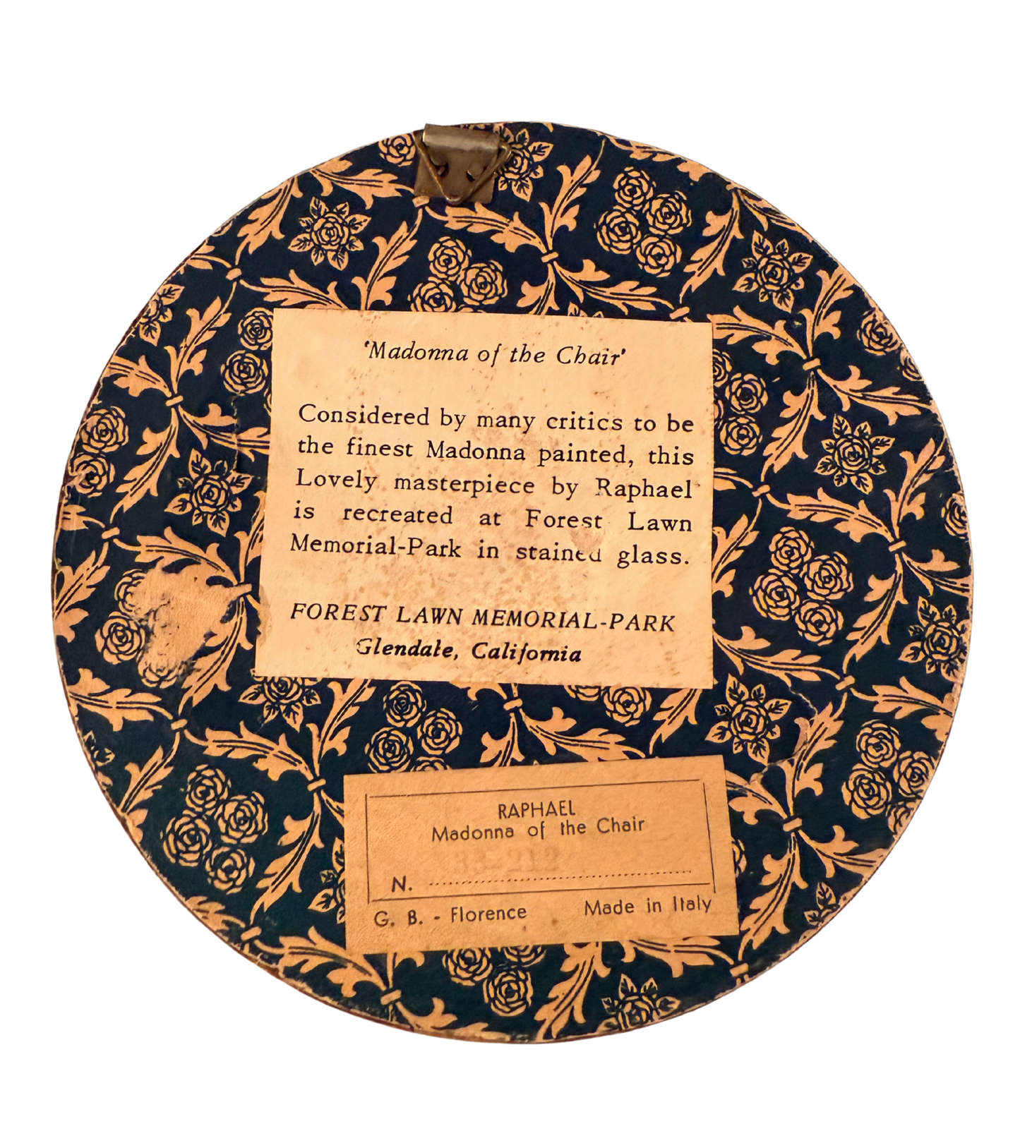 Framed Florentine Madonna & Child