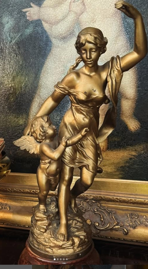 Antique statue by Charles Georges Ferville-Suan