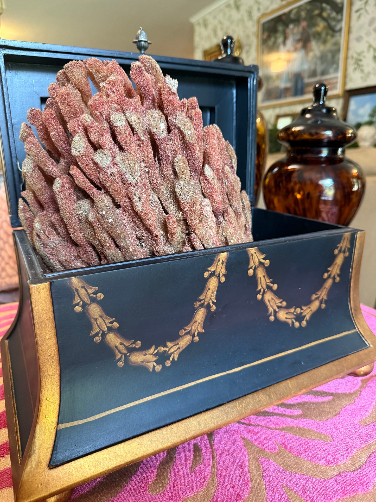 Chelsea House Hand-Painted Hinged Box