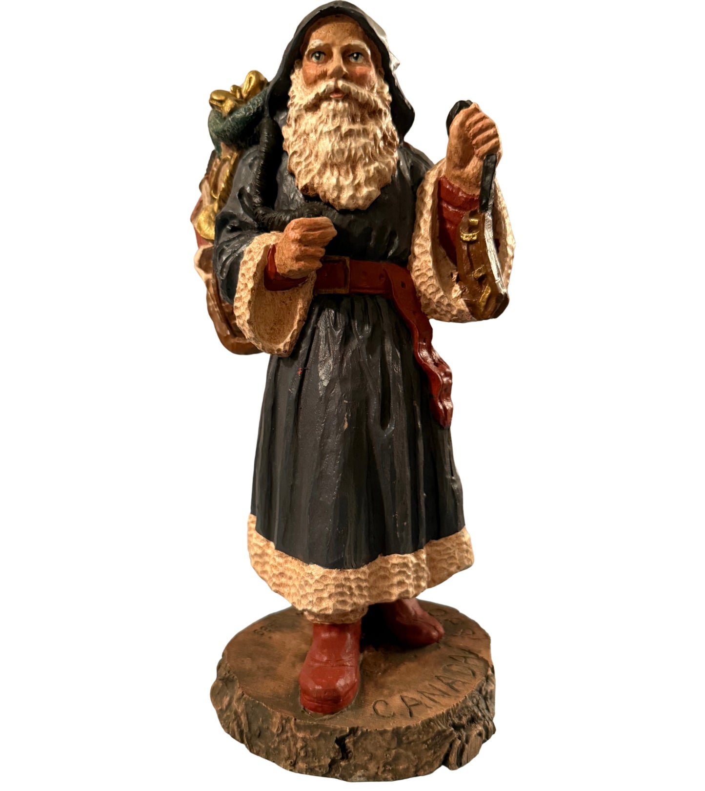 Blue Coated Old World Santa