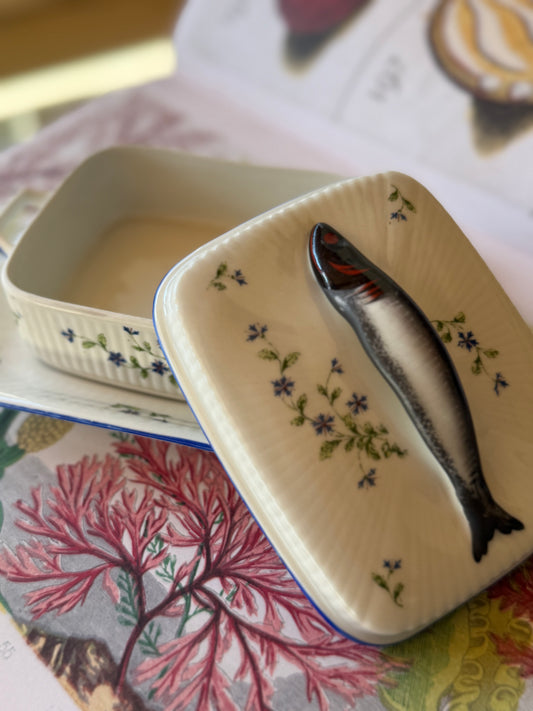 Limoges Porcelain Sardine Box