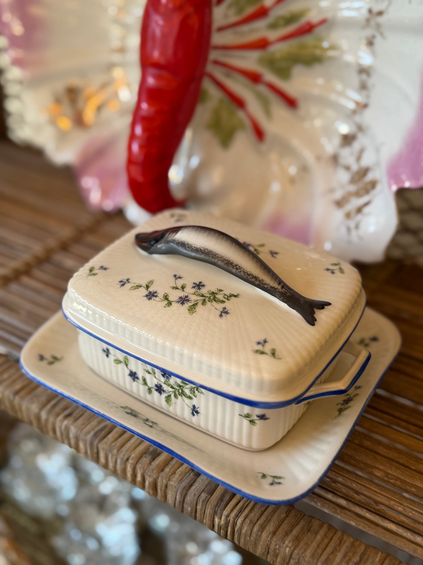 Limoges Porcelain Sardine Box