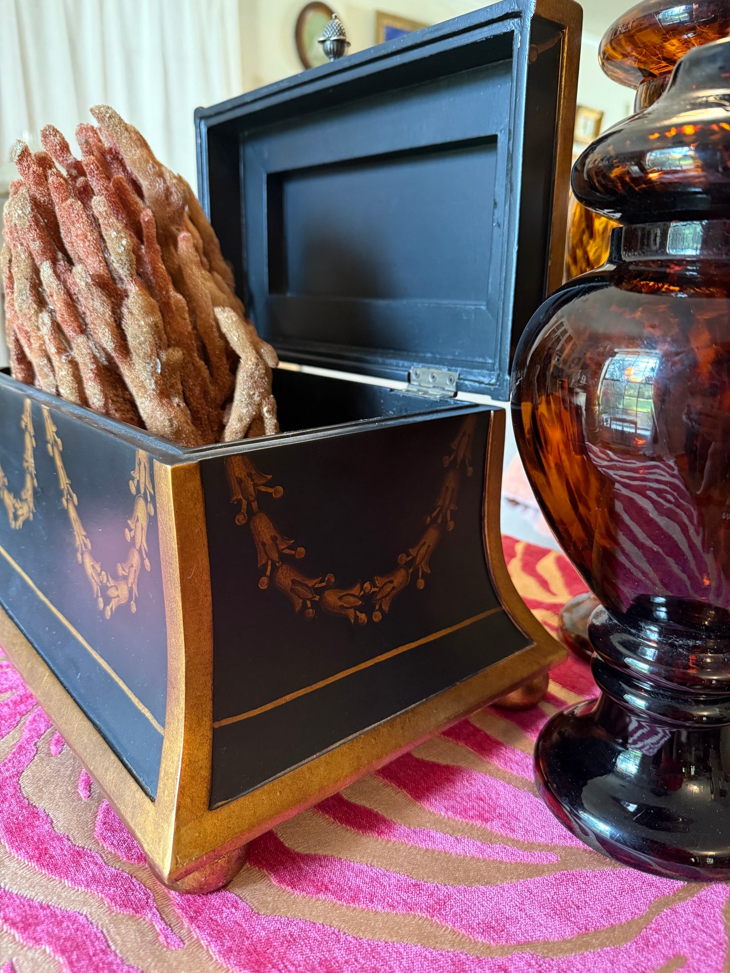 Chelsea House Hand-Painted Hinged Box