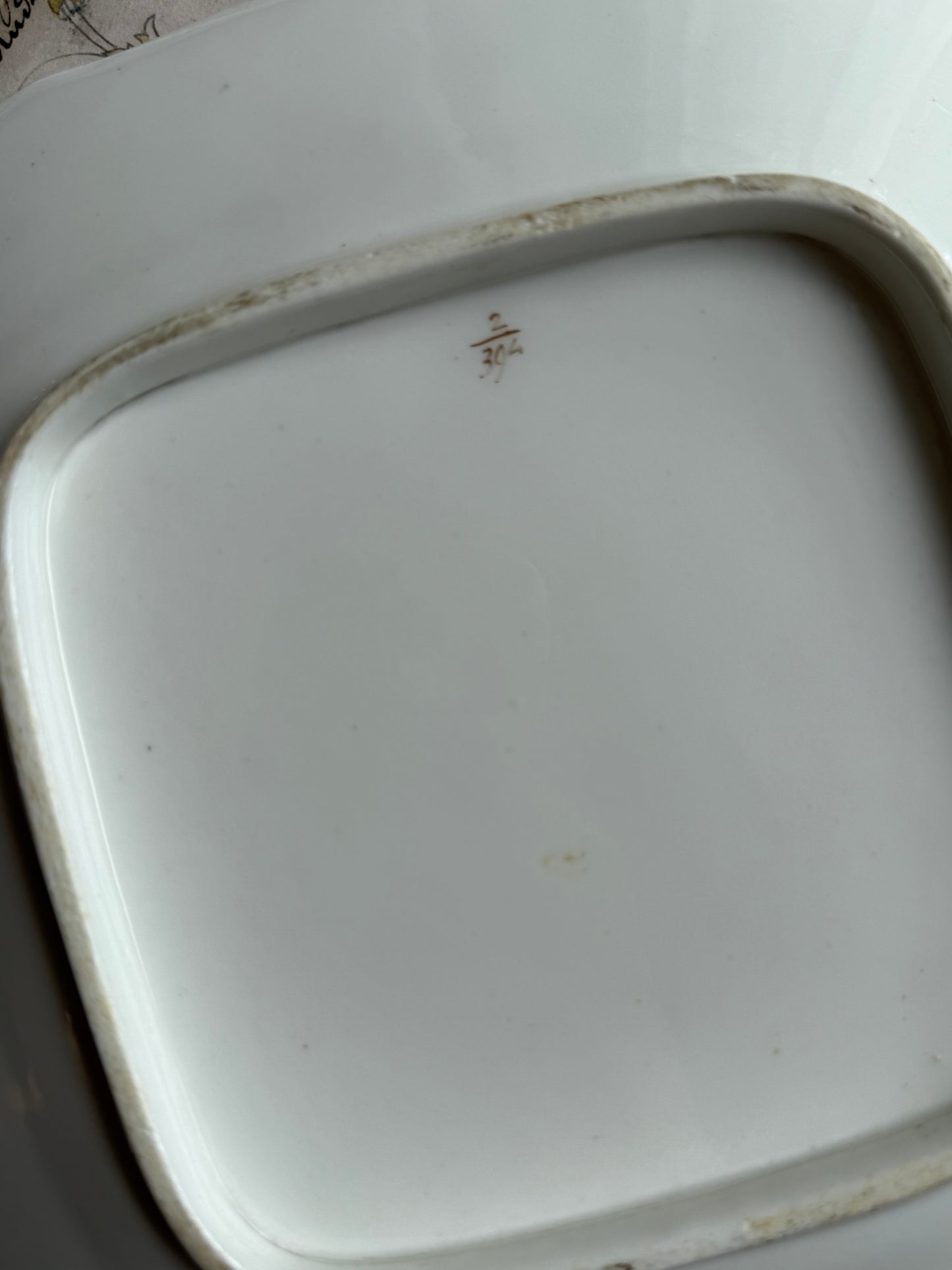 Pair of Antique English Porcelain Plates