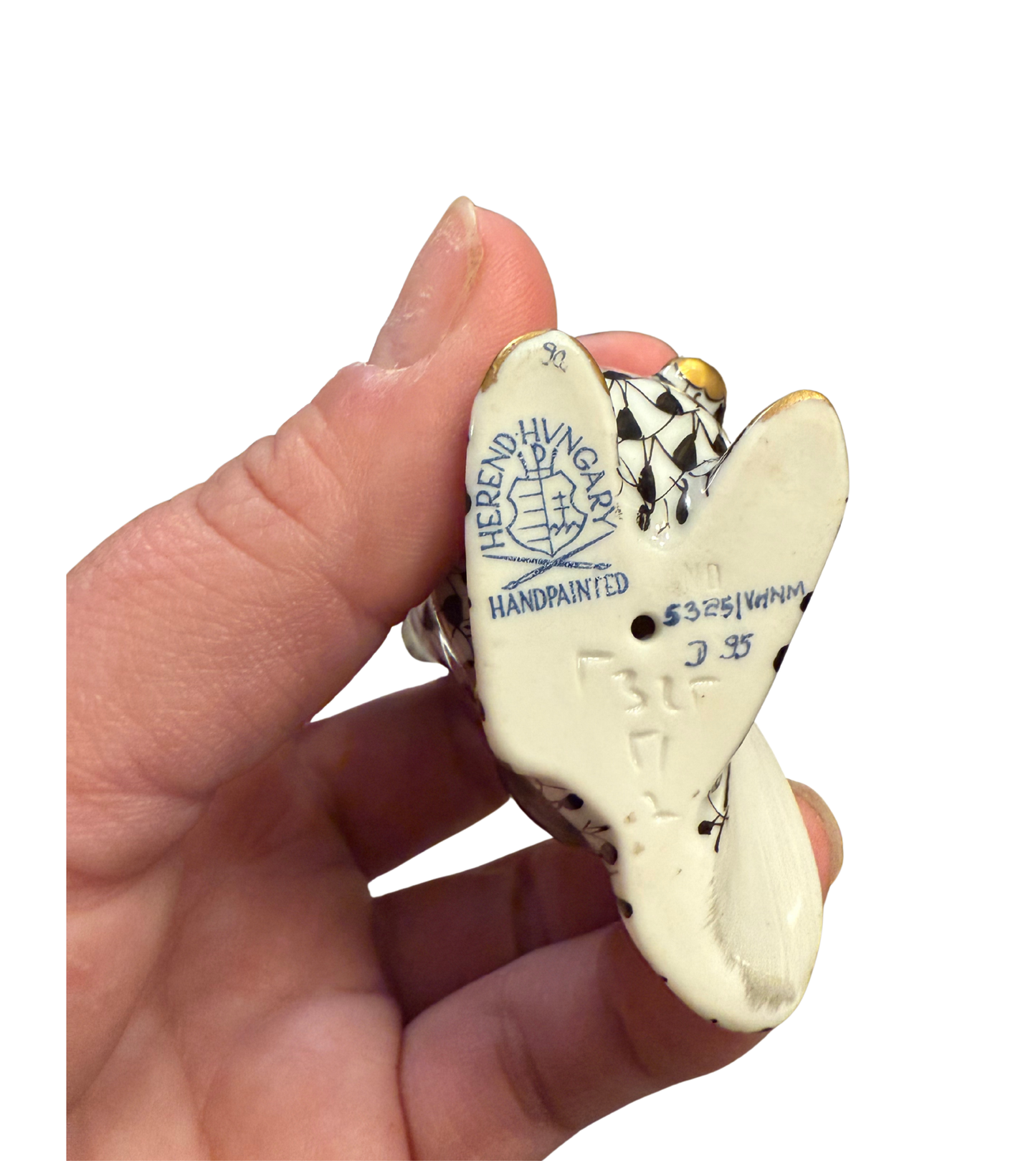 Herend “Funny Rabbit” - Black Fishnet