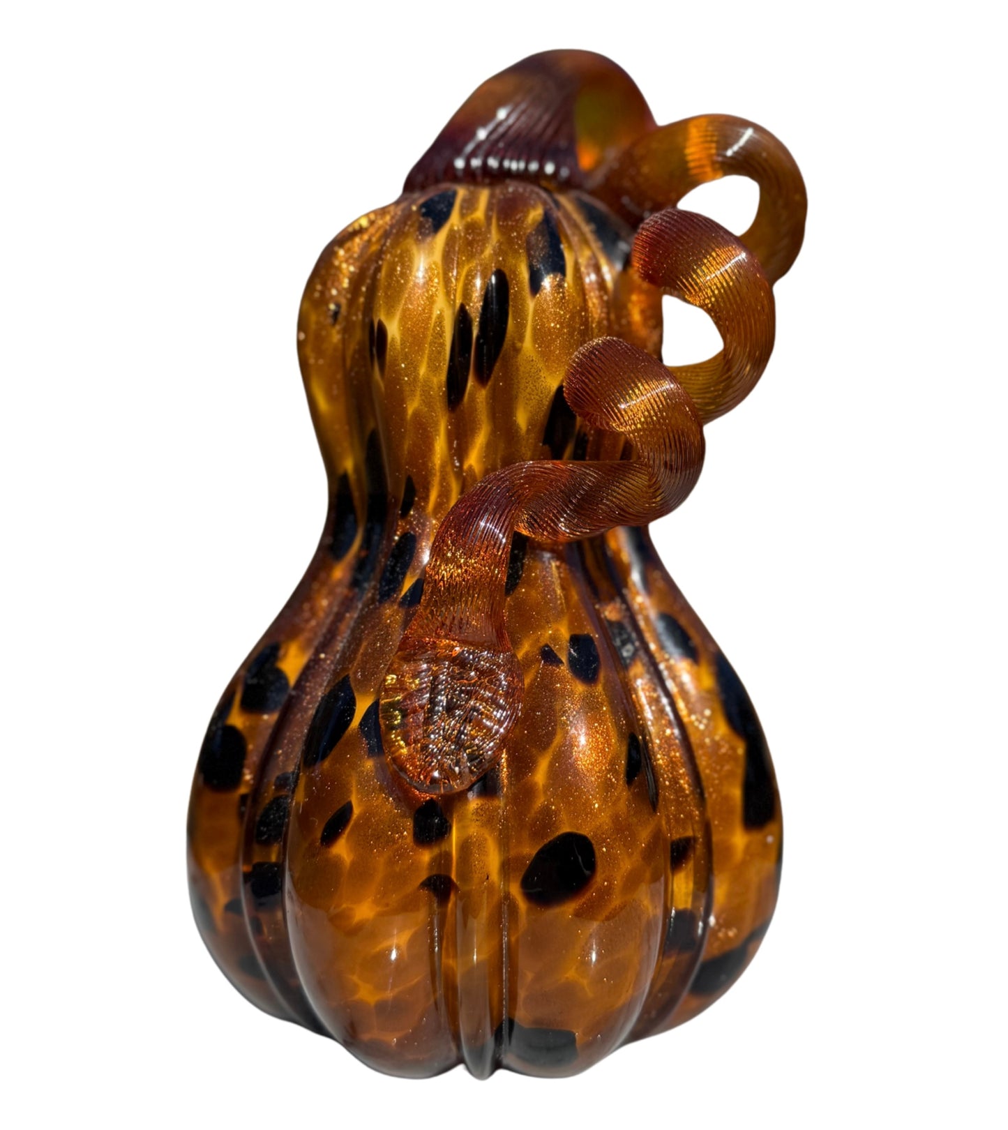 Hand-Blown Glass Pumpkin