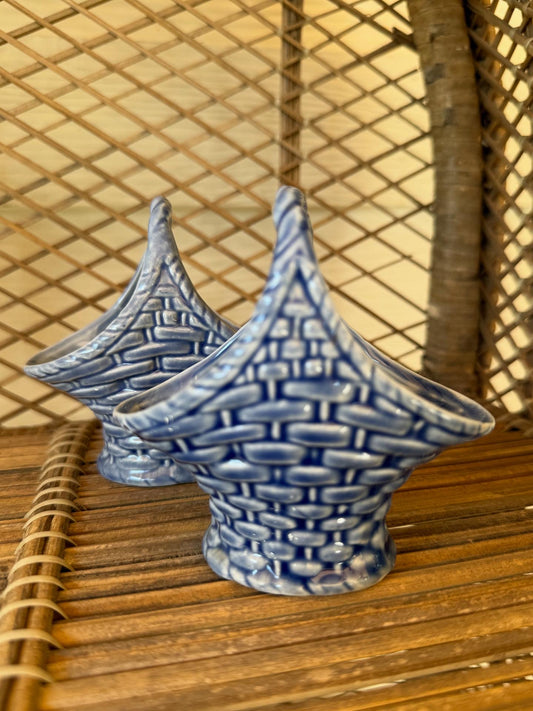 Pair of Small Ceramic Baskets