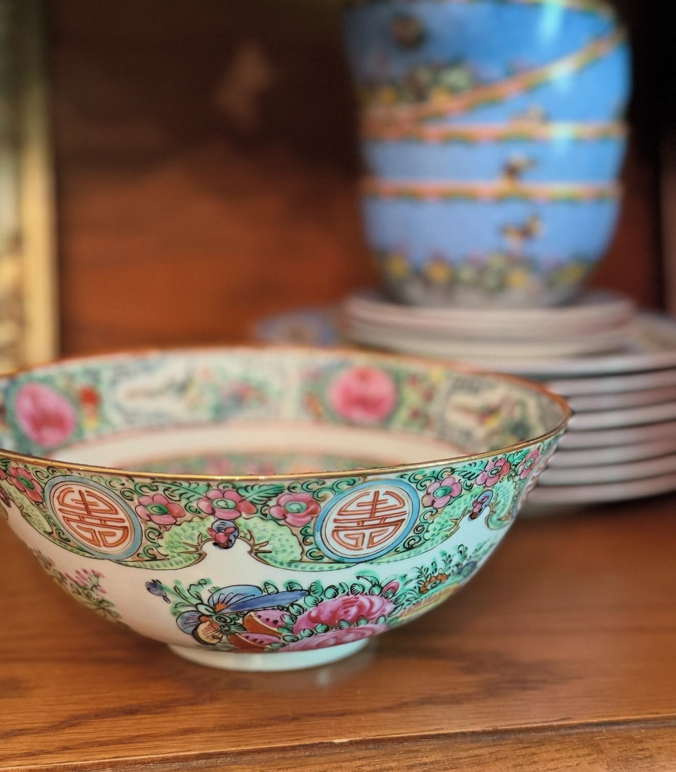 Famille Rose Longevity Bowl