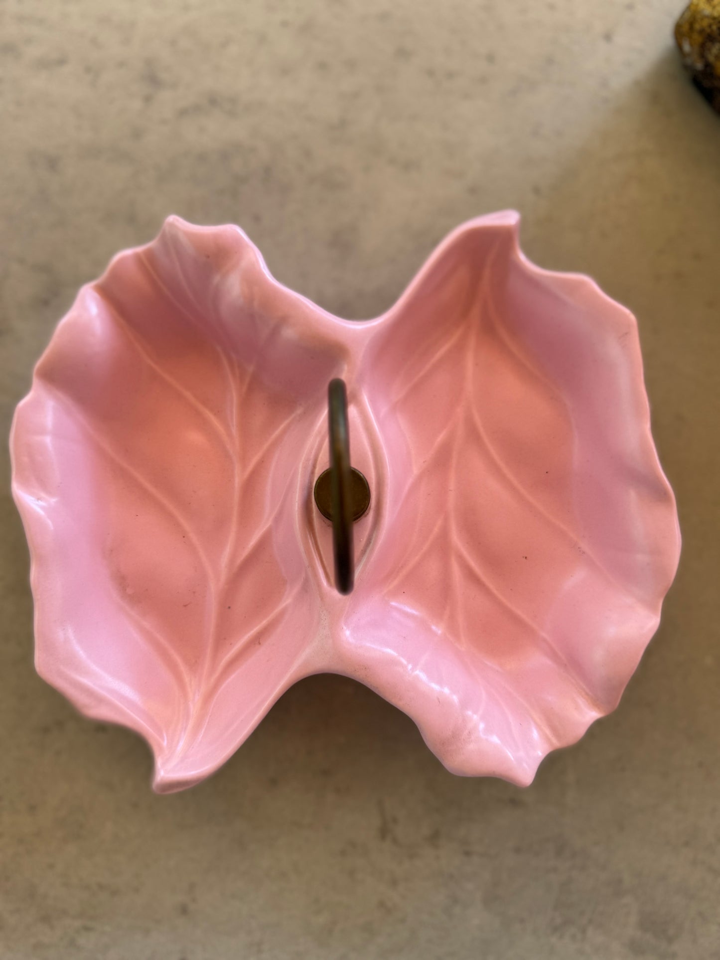 Pink Mid-Century California Pottery Tidbit Dish