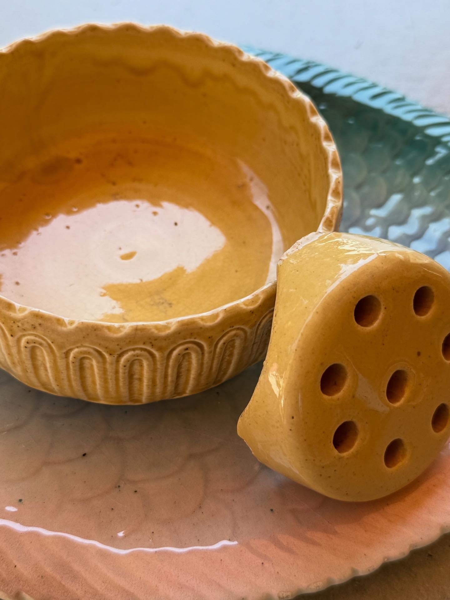 Weller Console Set w/ Original Frog & Liner