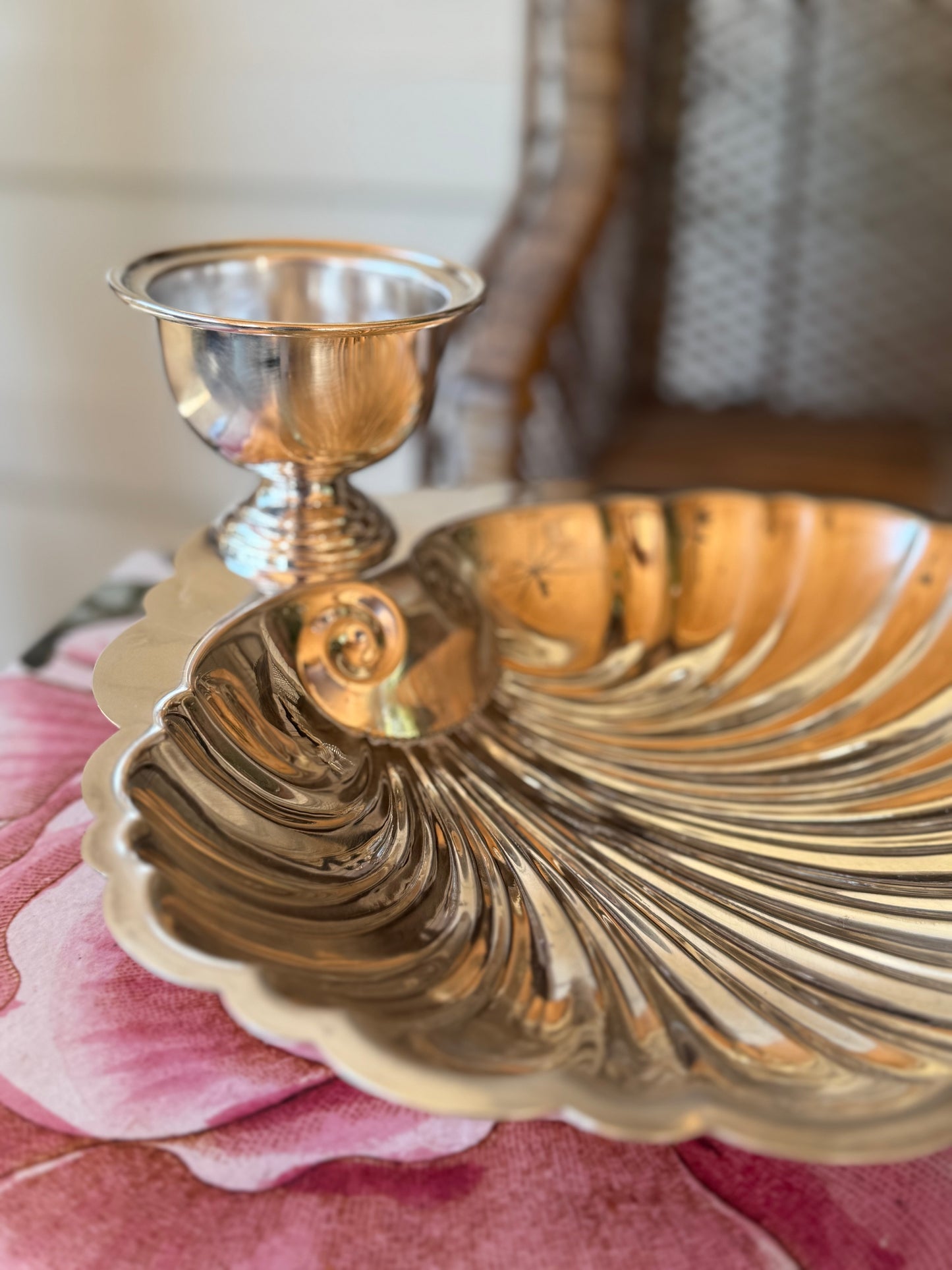 Silver-Plated Shell Server