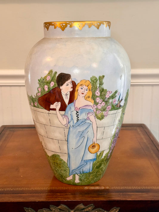 Limoges Hand-Painted Vase