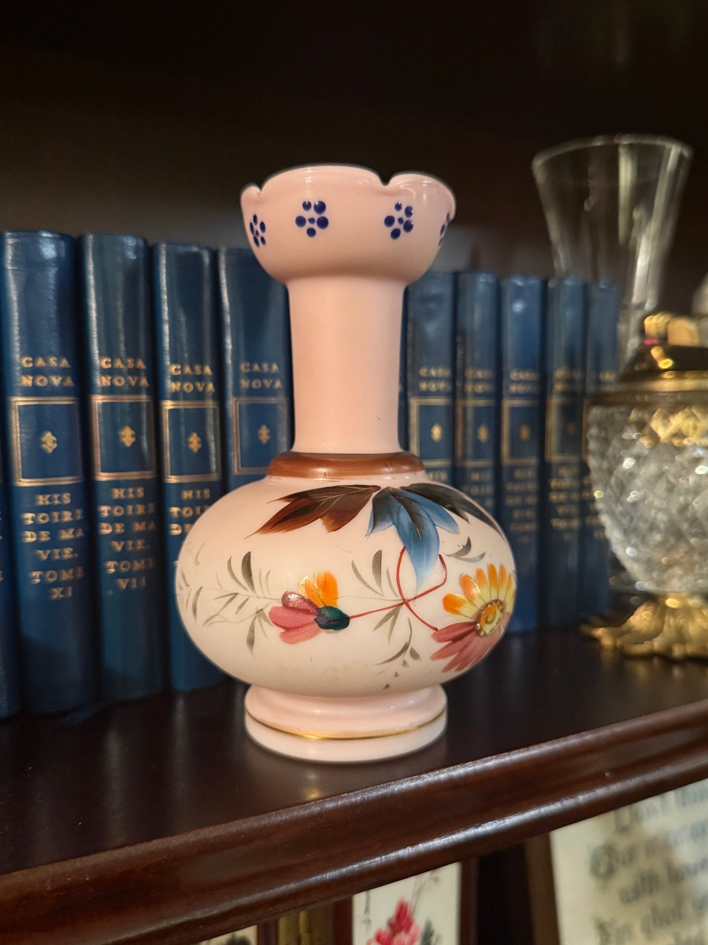 French Opaline-Style Vase