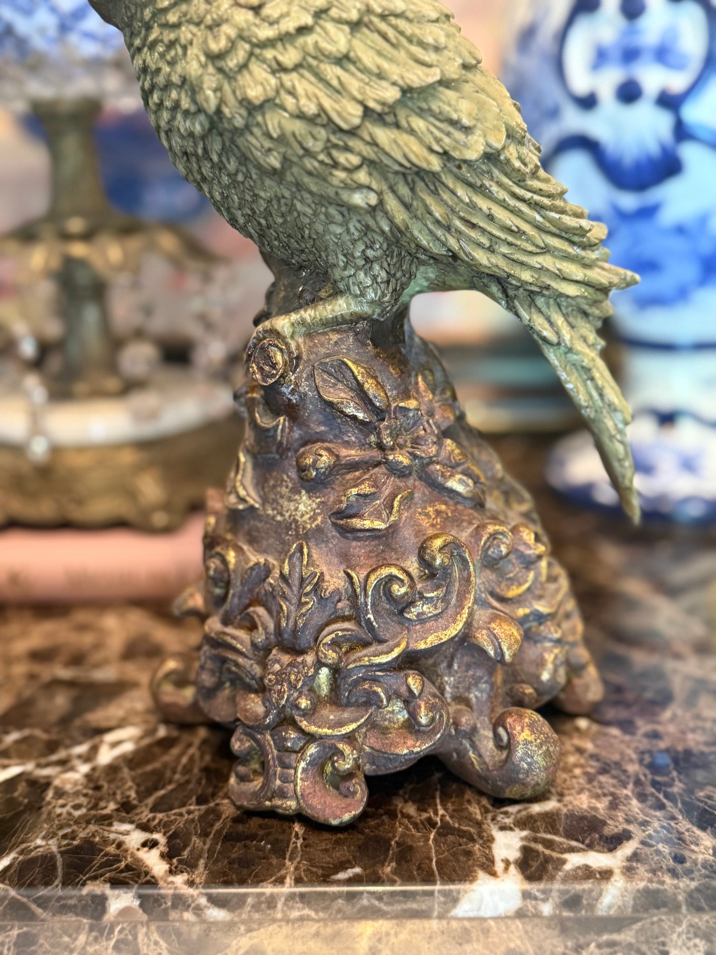1960s Pair of Parrot Candle Holders by Dick Hsiao