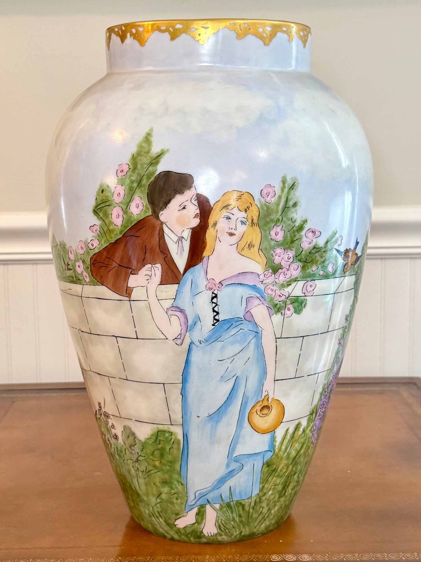 Limoges Hand-Painted Vase