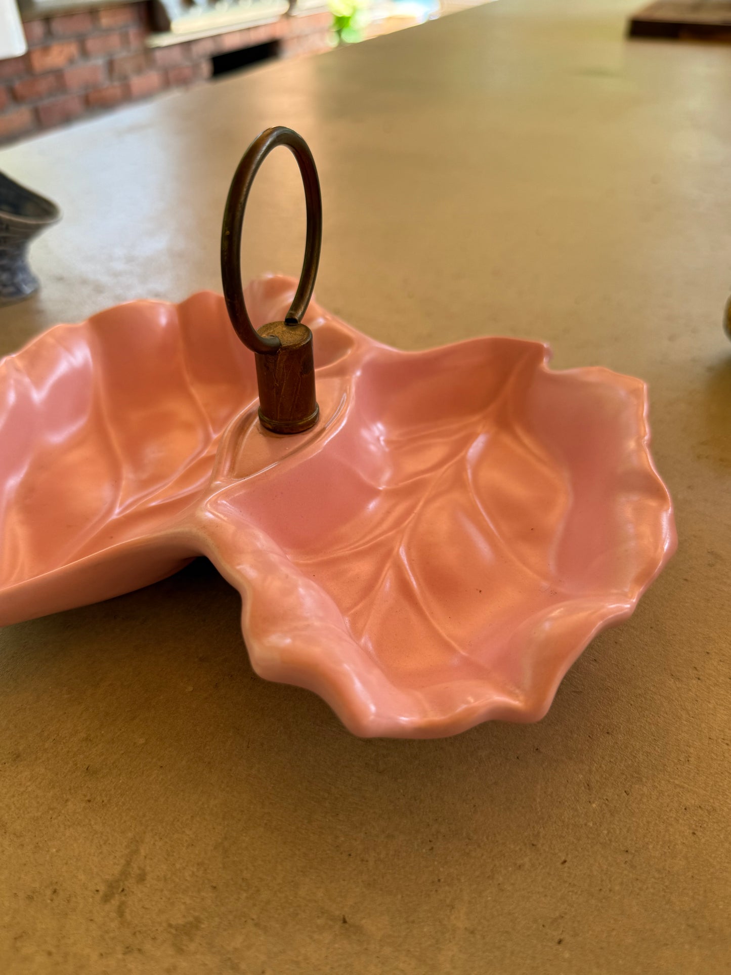 Pink Mid-Century California Pottery Tidbit Dish