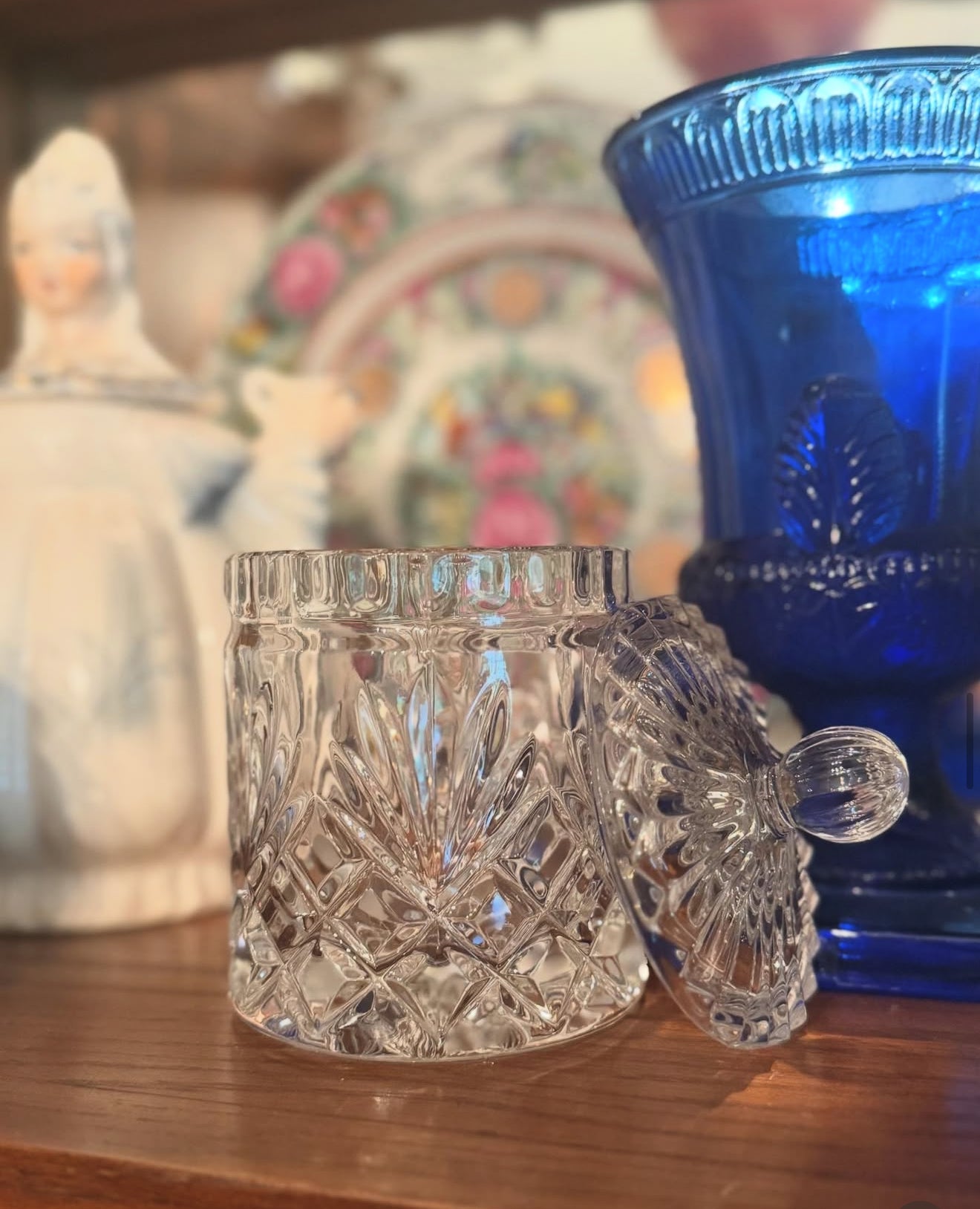 Crystal Lidded Jar