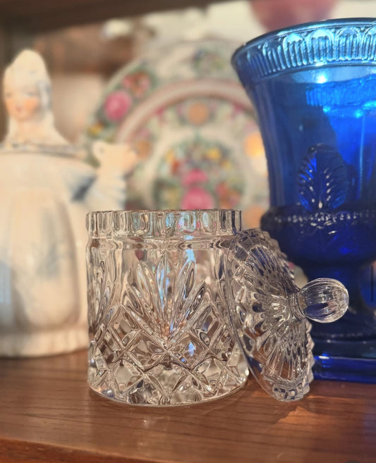 Crystal Lidded Jar