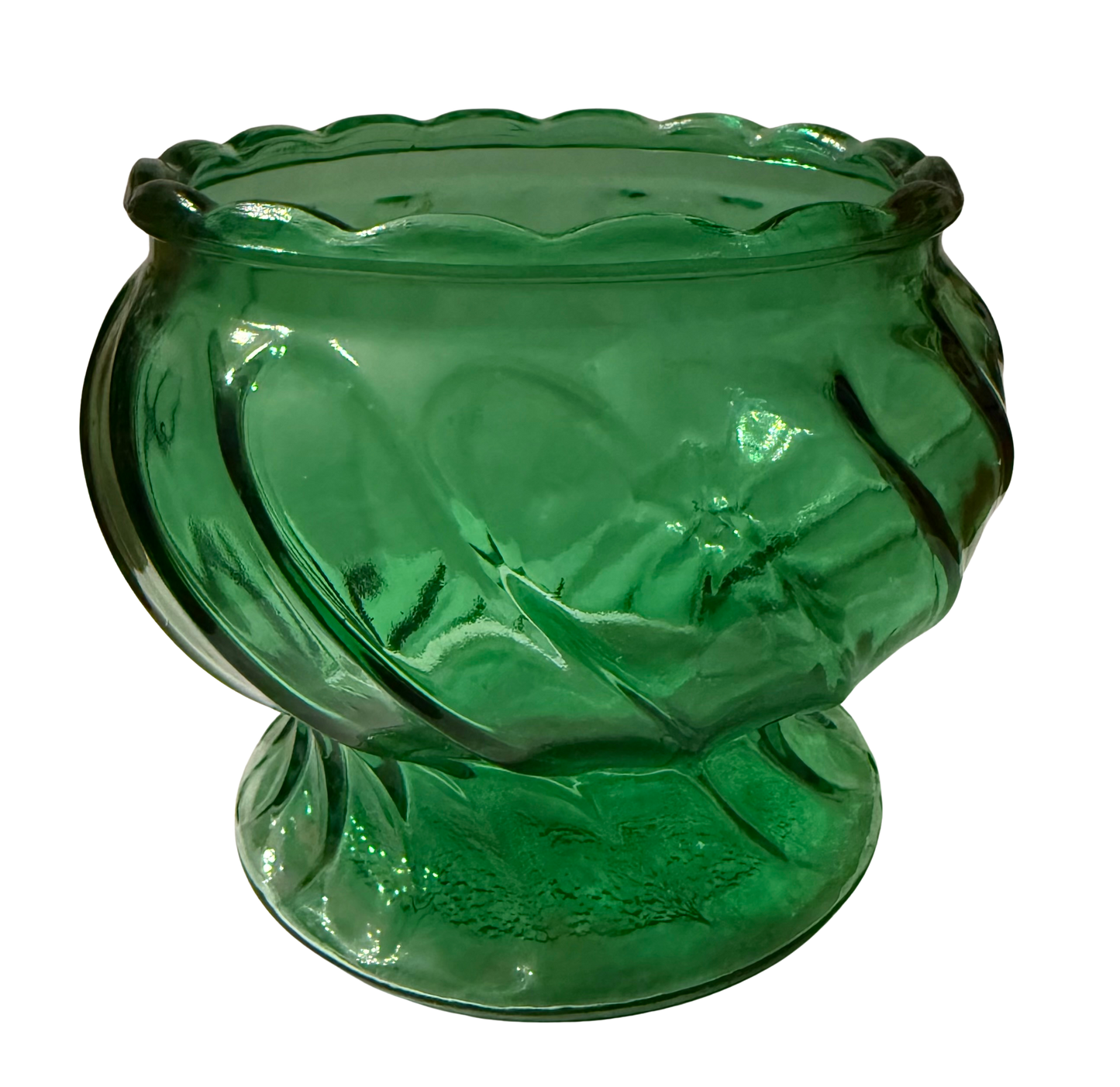 Green Pedestal Vase