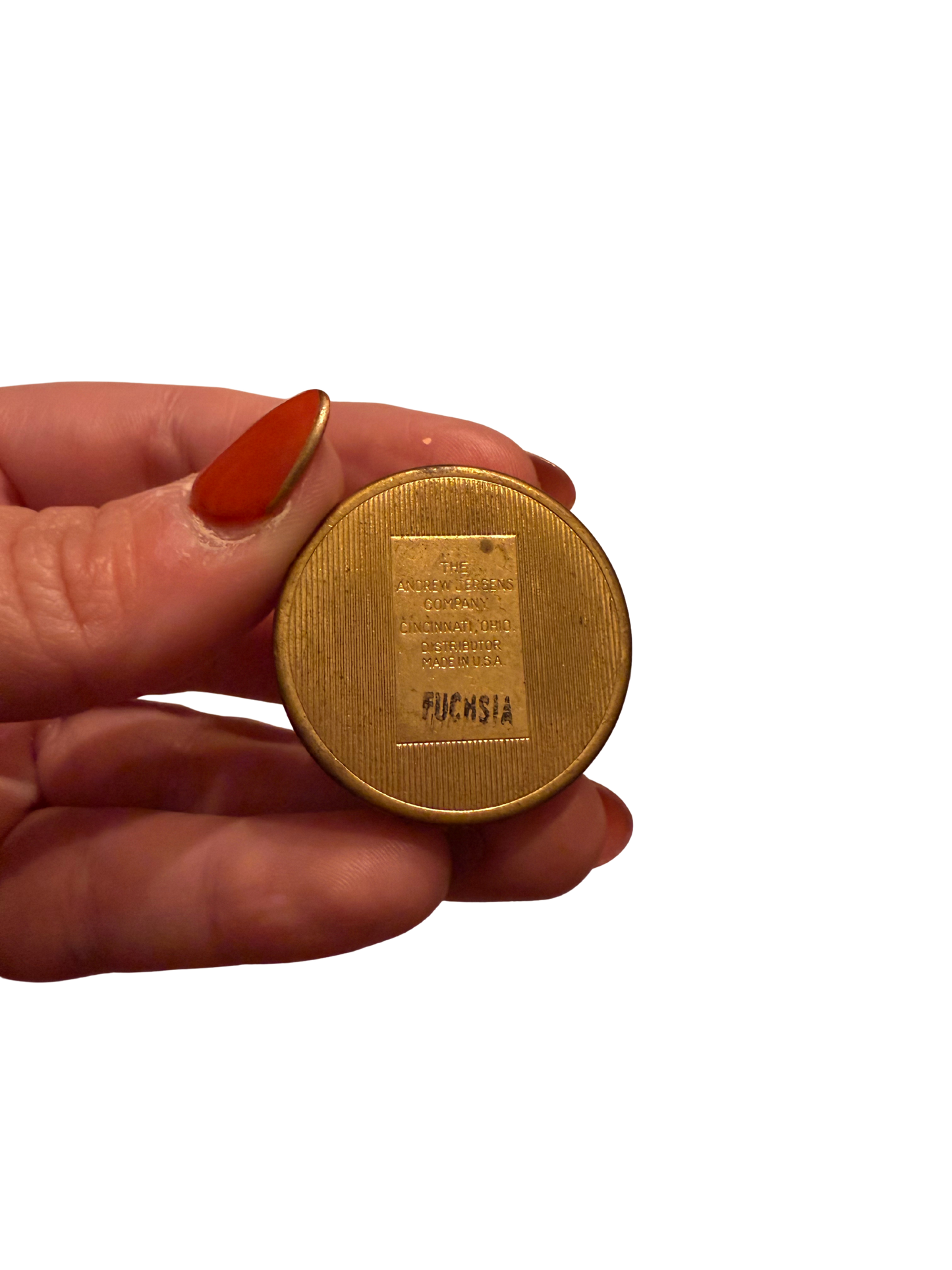 Vintage Jergens Rouge Tin — Fuchsia