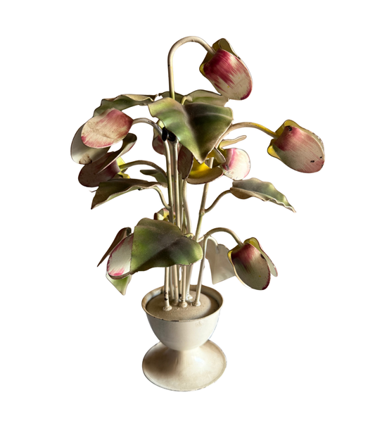 Vintage Italian Tole Metal Flower Arrangement