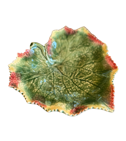 Bordallo Pinheiro Majolica Leaf Bowl