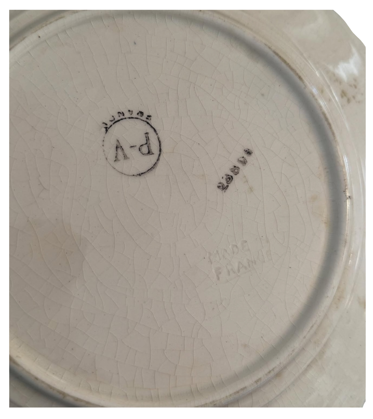 French Majolica Strawberry Plate