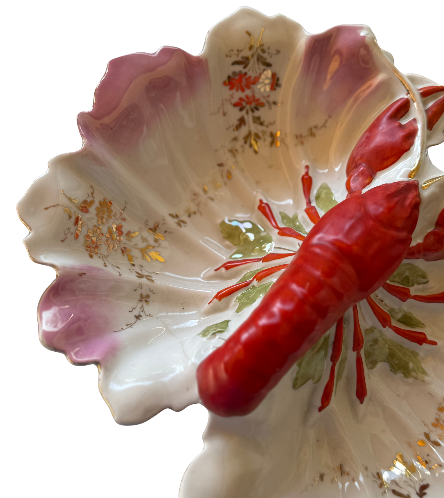 French Majolica Lobster Server