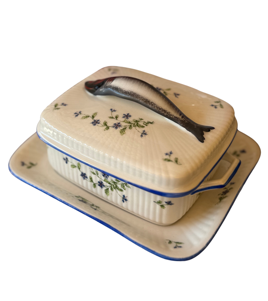 Limoges Porcelain Sardine Box